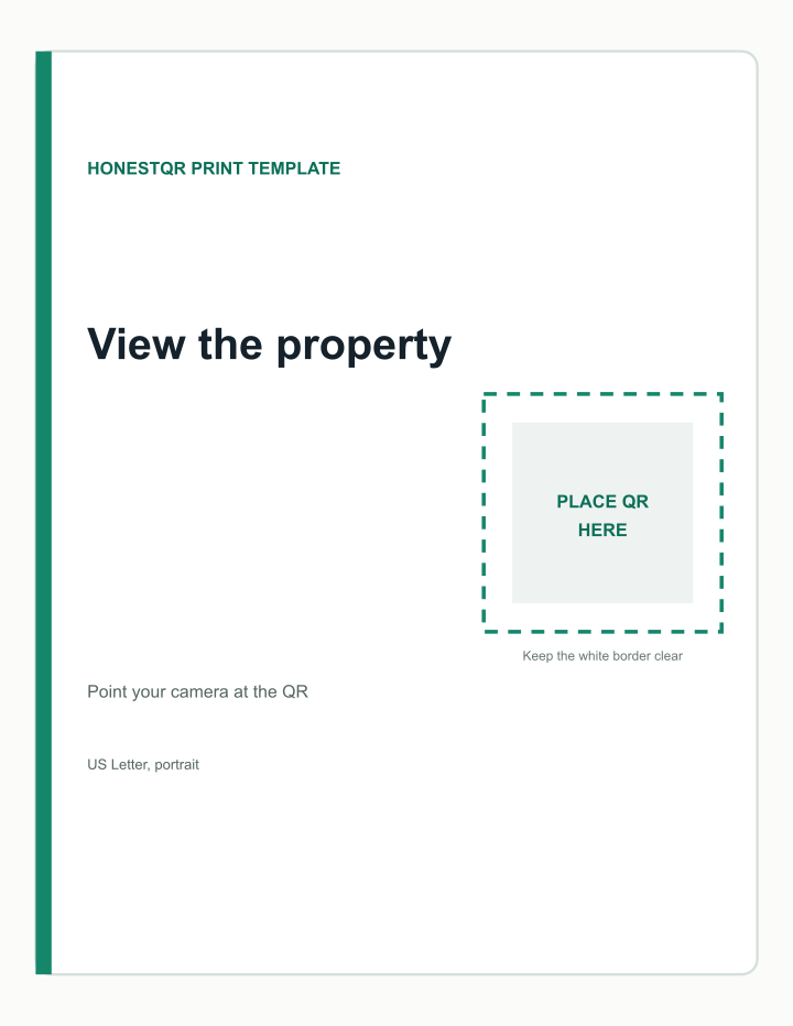 Open-house flyer template preview