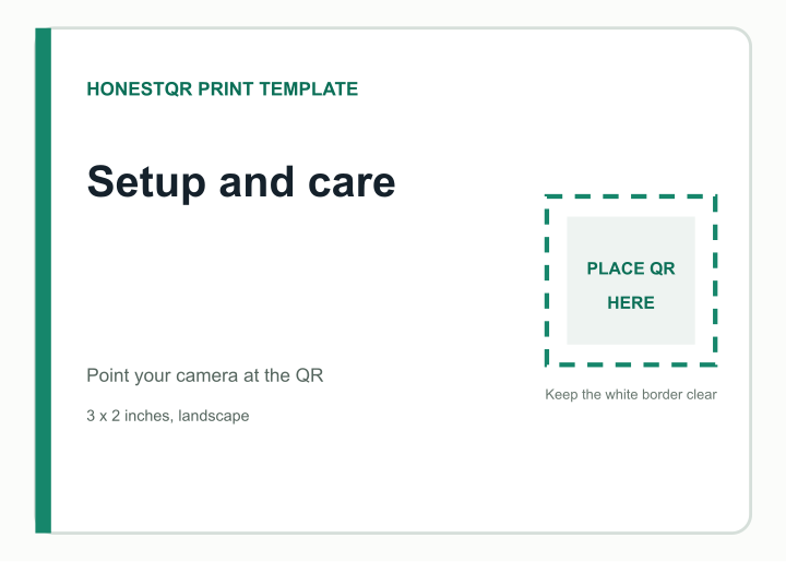 Product instruction label template preview